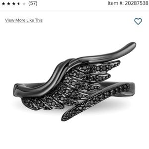 Enchanted Disney Villains Maleficent 1/5 CT. T.W. Black Diamond Ring in Sterling